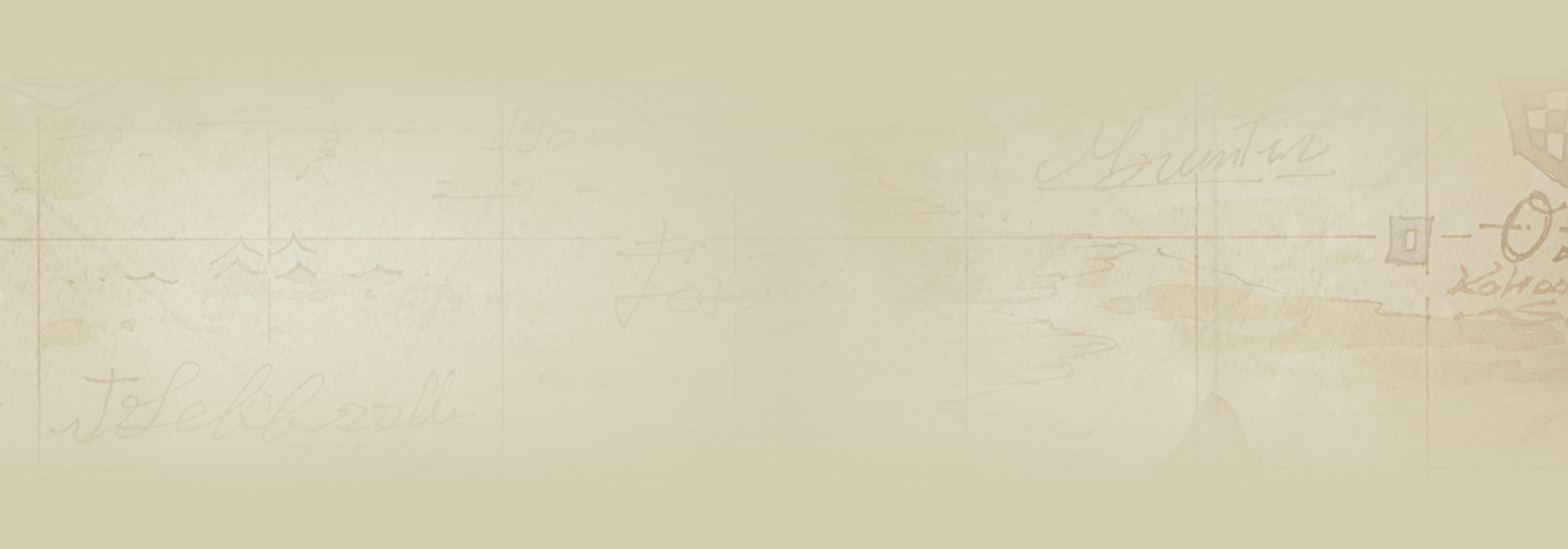 Tan/Light Gold background with faded pirate treasure map