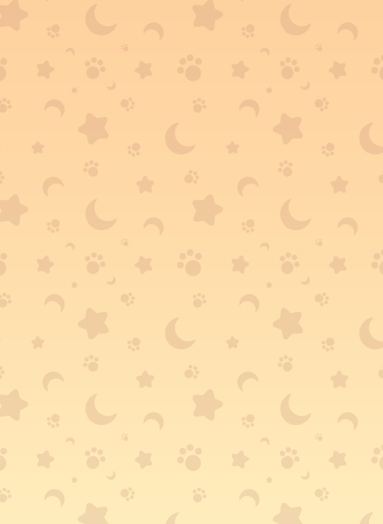 Orange to Yellow background featuring seamless star and moon pattern