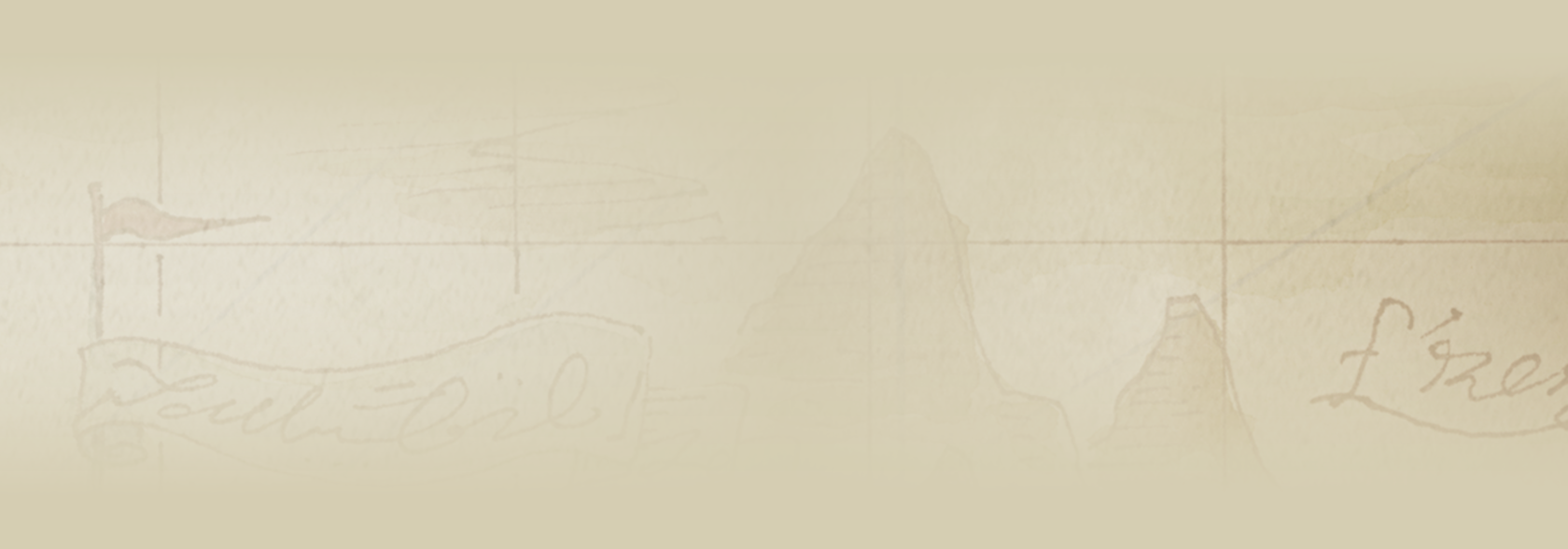 Tan/Light Gold background with faded pirate treasure map