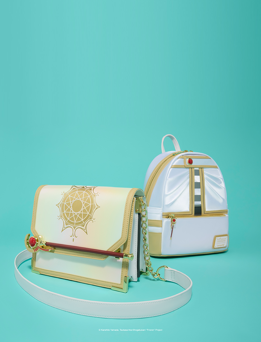 Teal product background featuring Loungefly Freiren: Beyond Journey's End collection