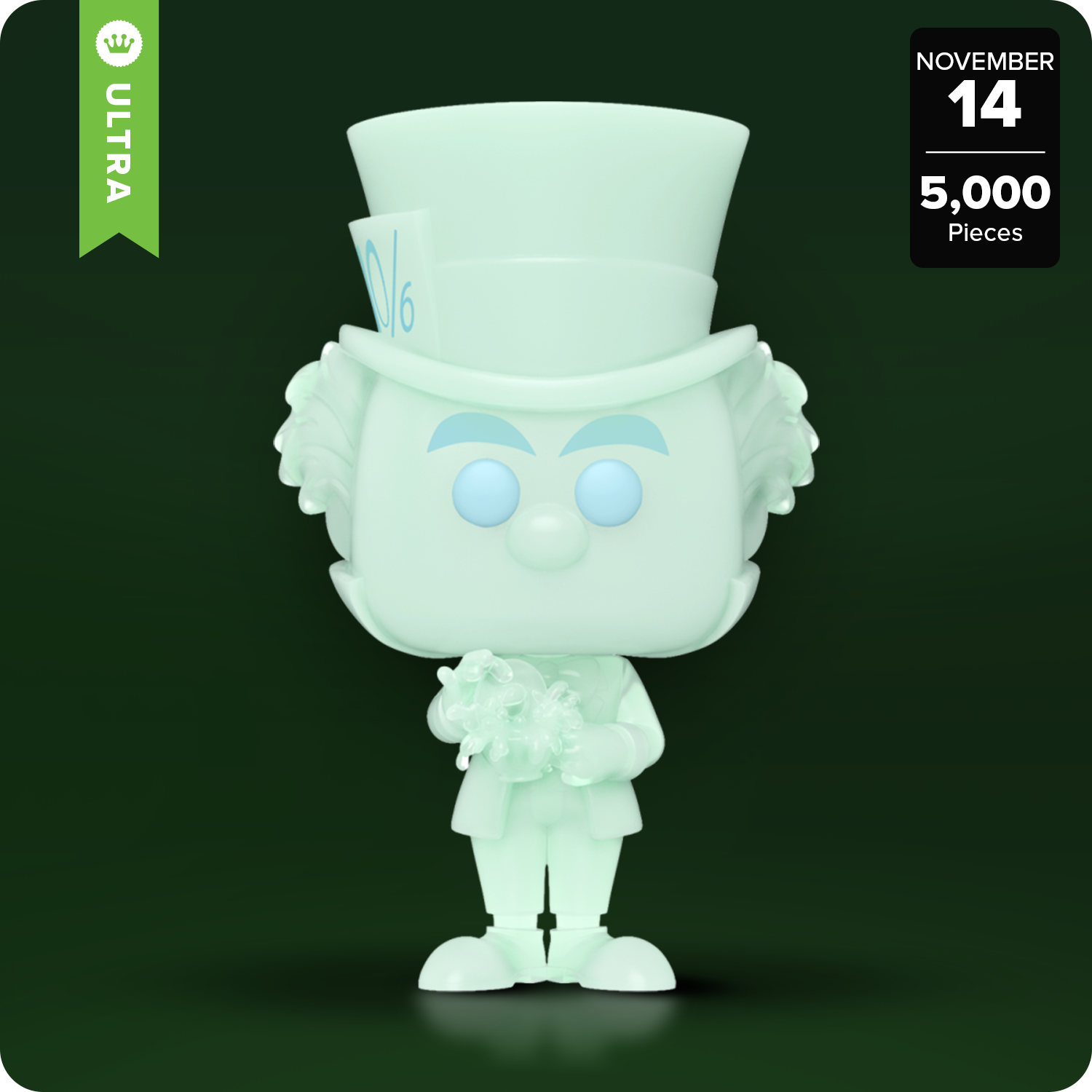 Funko Limited Edition Pop! Mad Hatter (Glow) with Pop! Protector  - only 5,000 made