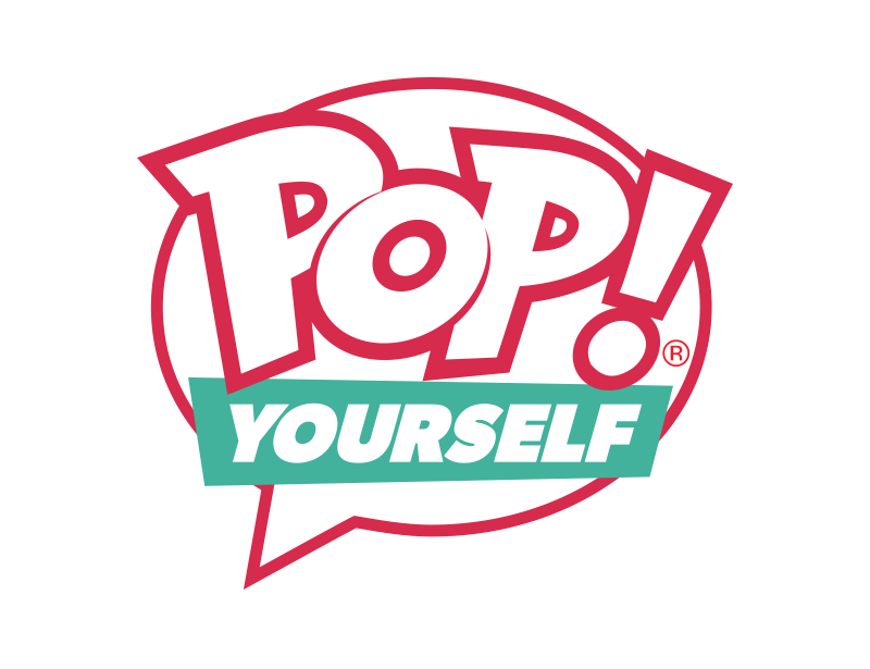 POP! Yourself logo with Holiday colors