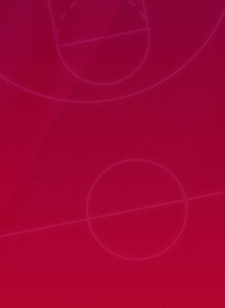 Dark to Light Red gradient background with basketball court overlay