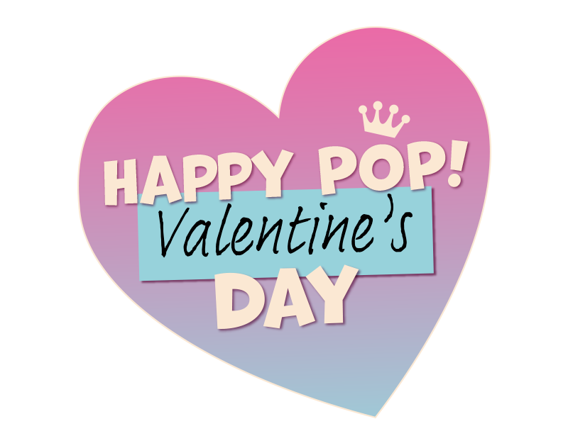 Happy Pop Valentine's Day Logo