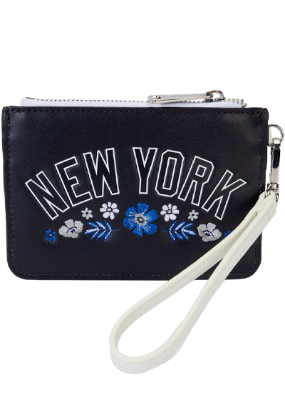 MLBWC0005 - MLB New York Yankees Floral Card Holder Wristlet Clutch 